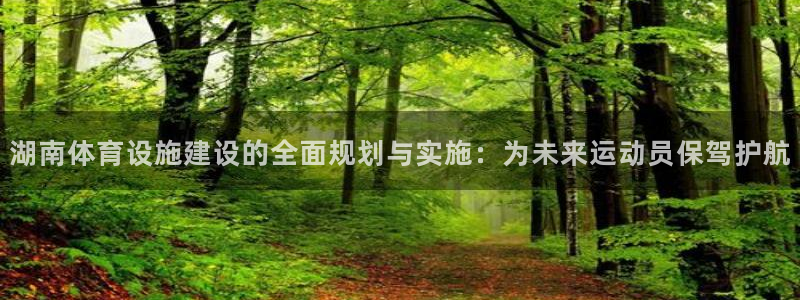 注册意昂4：湖南体育设施建设的全面规划与实施：为未来运动员保 