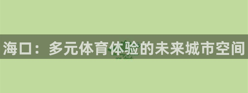 意昂4开户：海口：多元体育体验的未来城市空间