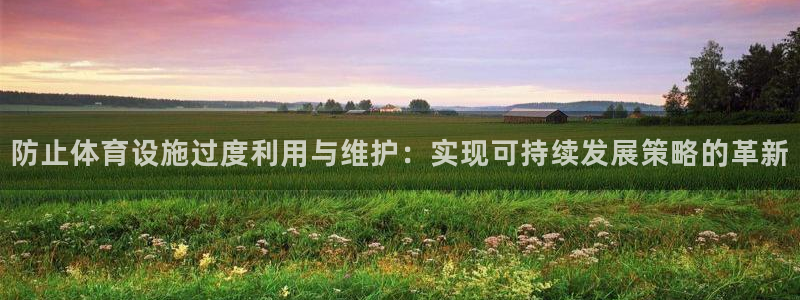 意昂4集团官网网址：防止体育设施过度利用与维护：实现可持续发 