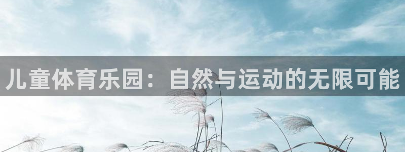 意昂体育4平台注册流程视频：儿童体育乐园：自然与运动的无限可 