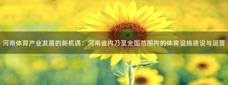 意昂体育4官方客服电话：河南体育产业发展的新机遇：河南省内乃